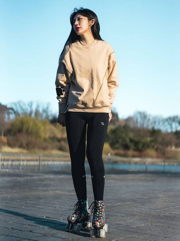 Sweatshirt: PENNA PRIMAVERA SWEAT TOP BEIGE - MOVINS.R - BALAAN 3