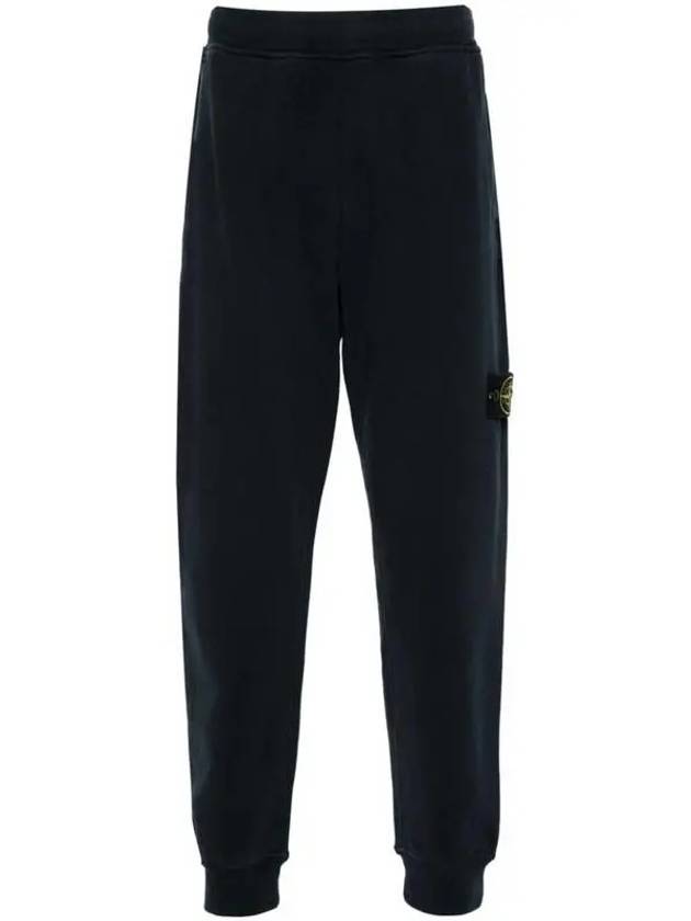 Signature Wappen Patch Cotton Exhaust Pants Navy - STONE ISLAND - BALAAN 3