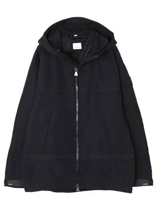 Logo Applique Light Hooded Jacket Men - BURBERRY - BALAAN 1