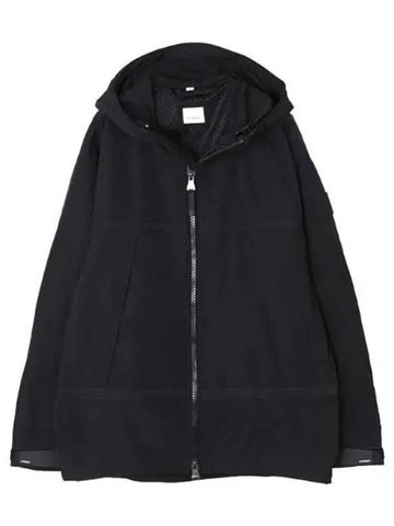 Logo applique light hooded jacket - BURBERRY - BALAAN 1