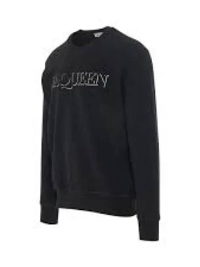 Logo Embroidery Sweatshirt Black - ALEXANDER MCQUEEN - BALAAN 2