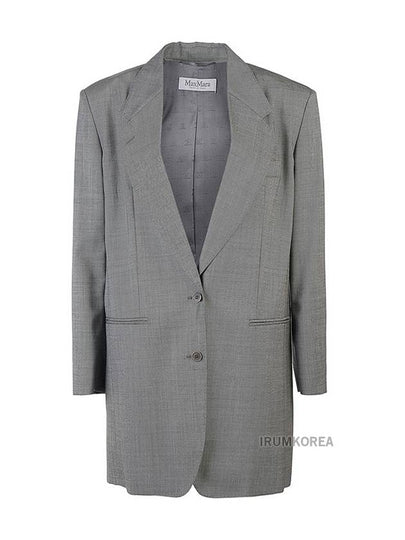 Women's Guelfo Yarn Dyed Wool Jacket Grey - MAX MARA - BALAAN 2