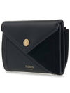 M Zipper Tri-fold Half Wallet Black - MULBERRY - BALAAN 3