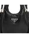 Small Padded Soft Nappa Leather Mini Bag Black - PRADA - BALAAN 9