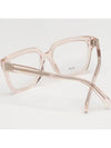 Glasses frame CL50094I 072 transparent beige square horn - CELINE - BALAAN 4