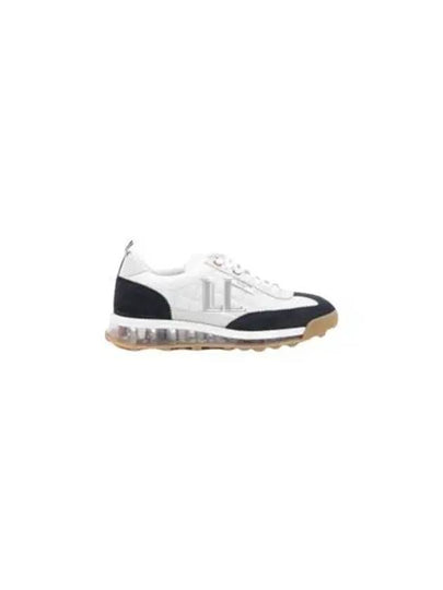 Tech Runner Quilted Low Top Sneakers White Navy - THOM BROWNE - BALAAN 2