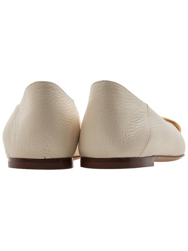 Women's V Logo Flats Ivory - VALENTINO - BALAAN 5