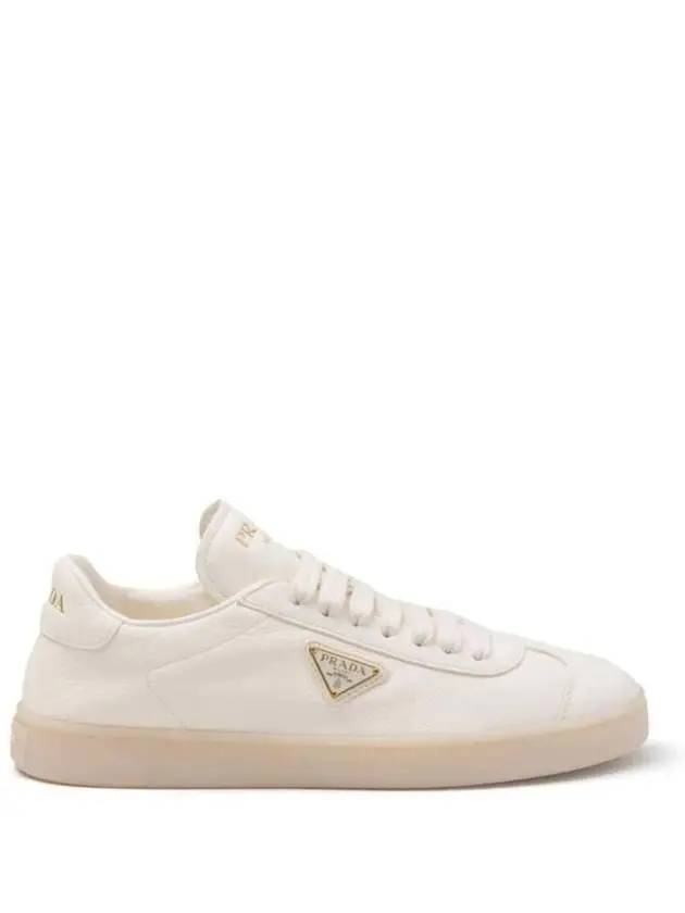 Leather Low Top Sneakers White - PRADA - BALAAN 3