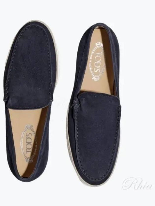 Men's Suede Slip-Ons Blue - TOD'S - BALAAN 2