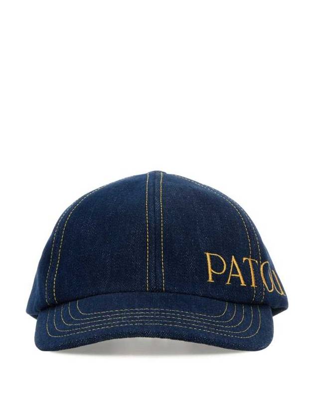 Embroidered Logo Denim Ball Cap Navy - PATOU - BALAAN 2