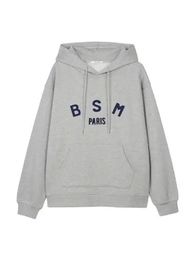 BSM Patch Logo Hoodie Melange Gray - BENSIMON - BALAAN 1