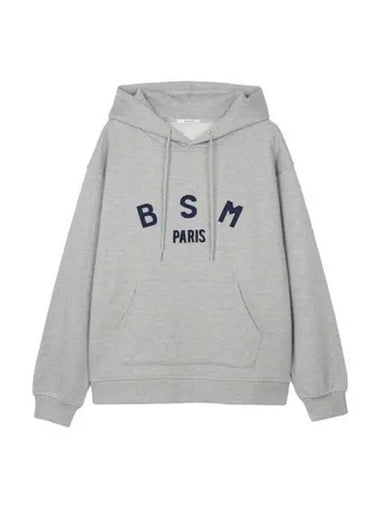 BSM Patch Logo Hoodie Melange Gray - BENSIMON - BALAAN 1