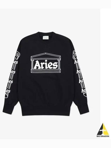 Column Sweatshirt Black COAR20001BLK - ARIES - BALAAN 1