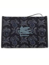 Beauty Jacquard Logo Clutch Bag Navy - ETRO - BALAAN 2