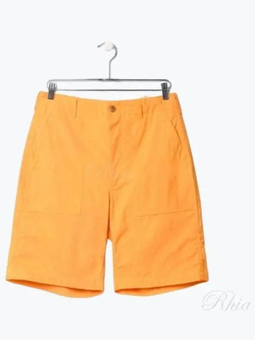 Fertig Shorts C Yellow Cotton Sheeting MP306 ND033 - ENGINEERED GARMENTS - BALAAN 1