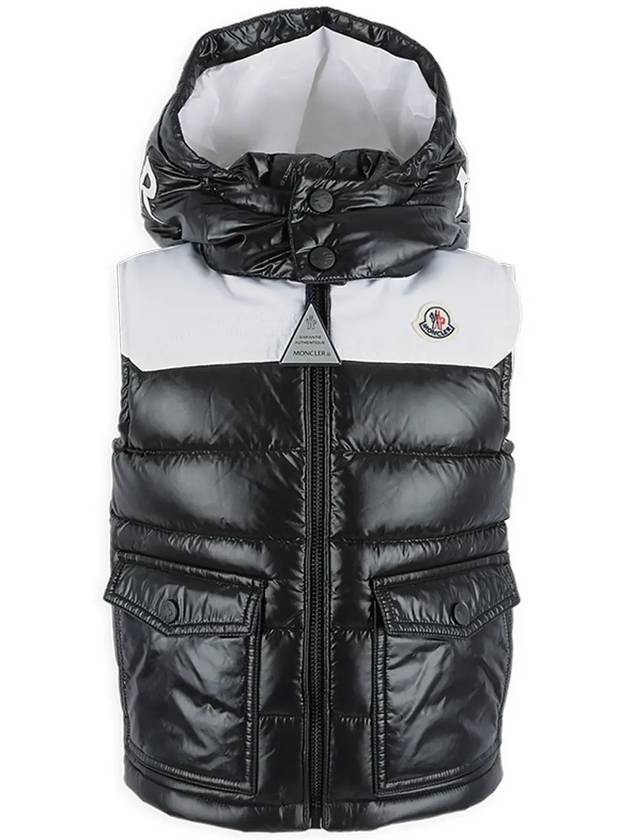 Kids GENICHI Padded Vest Black White 1A00095 53A0E 999 - MONCLER - BALAAN 3