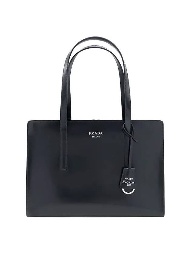 Re-Edition 1995 Medium Brushed Leather Hand Tote Bag Black - PRADA - BALAAN 3