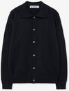 Soft cable collar cardigan black - BLONDNINE - BALAAN 6