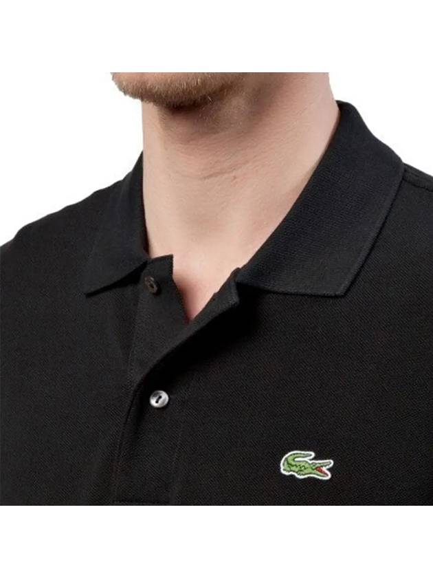 Men's Original Cotton Long Sleeve Polo Shirt Black - LACOSTE - BALAAN 3