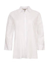 Delfina Crop Sleeve Cotton Shirt White - MAX MARA - BALAAN 2