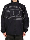 J Vatel Piped Oval D Taslan Jacket Black - DIESEL - BALAAN 2