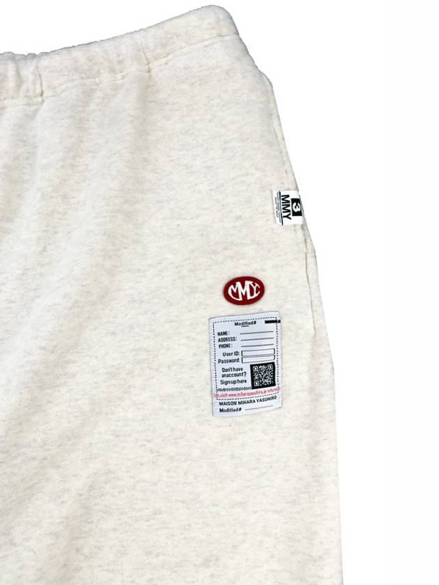 Logo Patch Track Pants White - MIHARA YASUHIRO - BALAAN 3