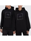 Square Logo Cotton Hoodie Black - Y-3 - BALAAN 5