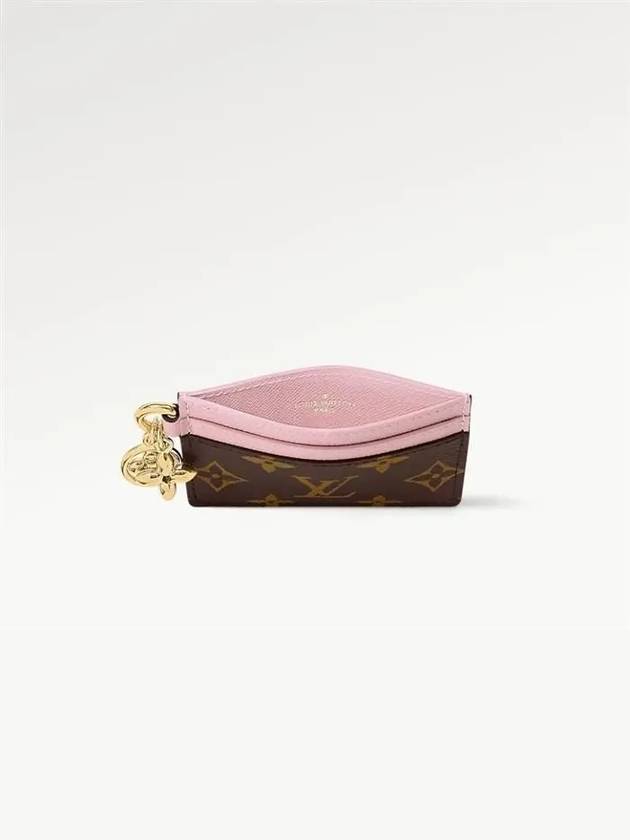 LV Charm Monogram Card Wallet Brown Pink - LOUIS VUITTON - BALAAN 5