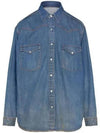 American Classic Cotton Long Sleeve Shirt Navy - MAISON MARGIELA - BALAAN 2