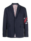 Suit Jacket MJU490C F0572 960 RWBWHT - THOM BROWNE - BALAAN 3