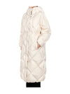 White Mirano Hooded Goose Down Jacket MIRANO 008 - MAX MARA - BALAAN 2