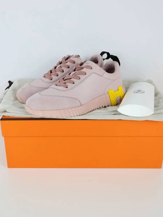 Bouncing Low Top Sneakers Rose Porcelai - HERMES - BALAAN 7