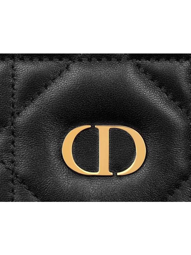 Miss Caro Passport Holder Black Macro Cannage Sheepskin - DIOR - BALAAN 5