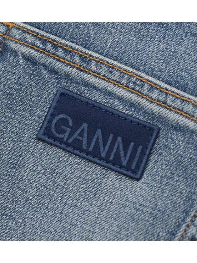 straight denim pants - GANNI - BALAAN 5