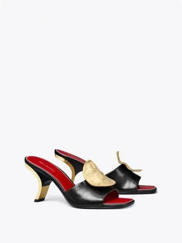 Pato Mimetch Heel Sandals 80mm Black Red Domestic Product GM0024072627705 - TORY BURCH - BALAAN 1