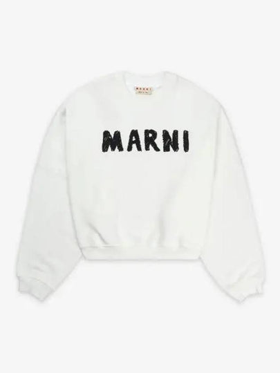 Crayon Logo Print Sweatshirt White - MARNI - BALAAN 2