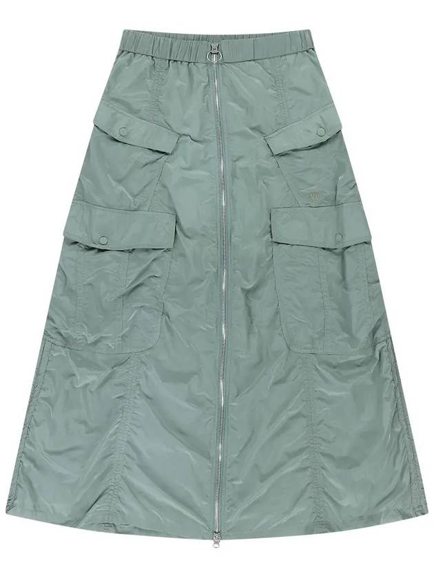 Front open cargo A line skirt light khaki - OFFGRID - BALAAN 5