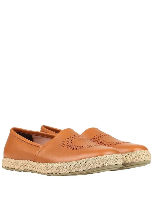 Men's Gancini point espadrille slipon TAN US 85 265mm - SALVATORE FERRAGAMO - BALAAN 3