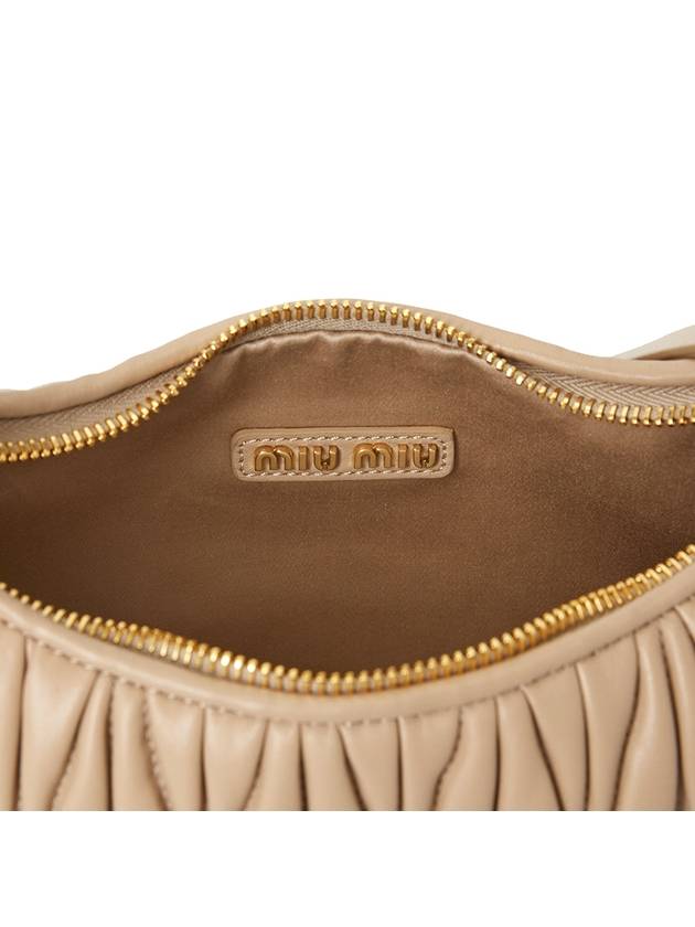 Wander Materasse Nappa Leather Shoulder Bag Sand Beige - MIU MIU - BALAAN 10