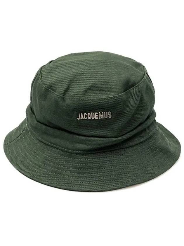 Le Bob Gajo Bucket Hat Dark Green - JACQUEMUS - BALAAN 3