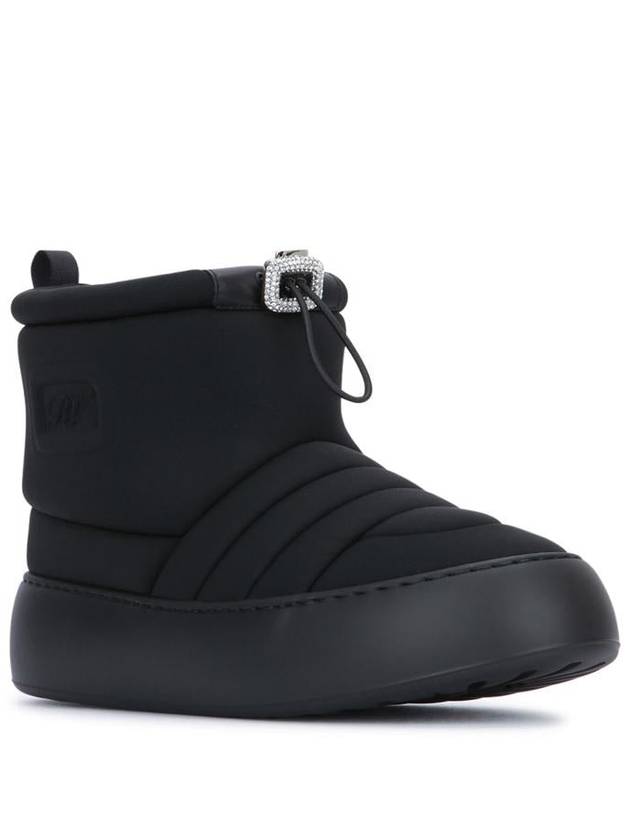 Viv' Up Embossed Logo Quilted Winter Boots Black - ROGER VIVIER - BALAAN 3