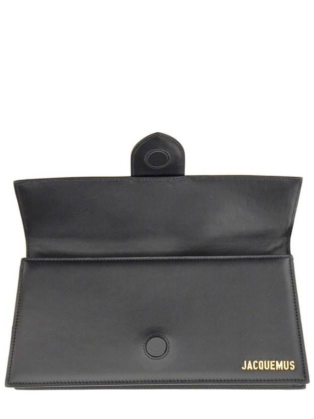 Le Bambino Long Flap Shoulder Bag Black - JACQUEMUS - BALAAN 8