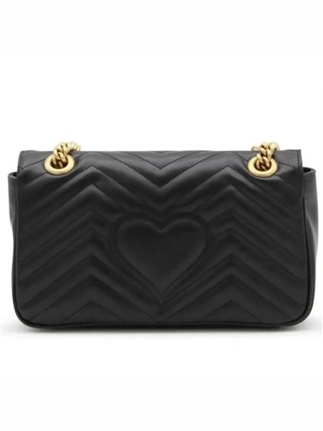 GG Marmont Matelasse Small Shoulder Bag Black - GUCCI - BALAAN 4