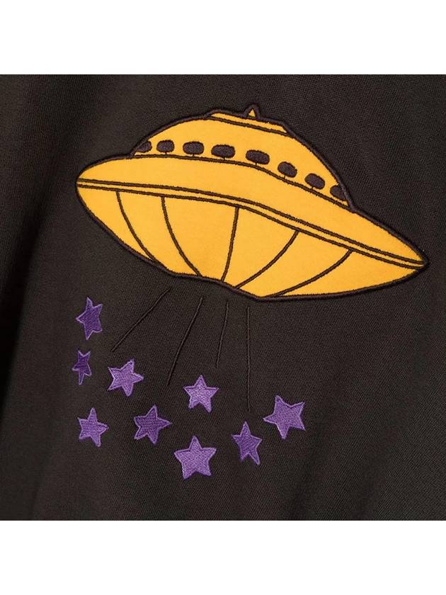 Kids UFO Embroidery Half Zip Up Black 2212014 099 - MINI RODINI - BALAAN 4