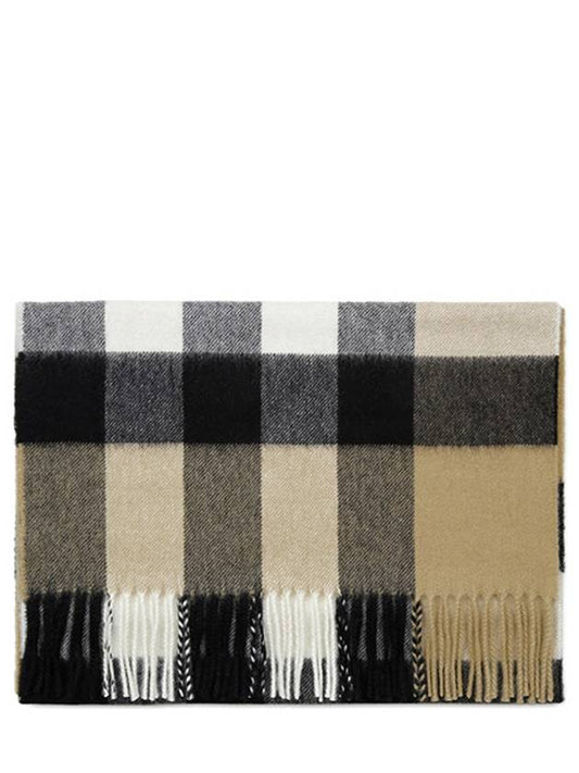 Classic Check Cashmere Muffler Beige - BURBERRY - BALAAN 2