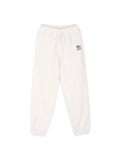 Women's Logo Track Pants White - POLO RALPH LAUREN - BALAAN 2