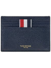 Hector Icon Applique Card Wallet Blue - THOM BROWNE - BALAAN 1