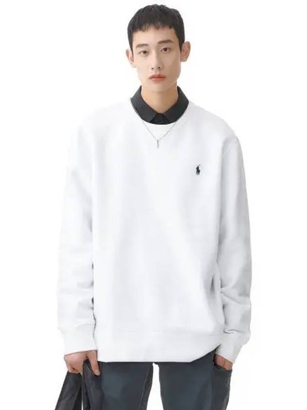 Fleece crewneck sweatshirt white - POLO RALPH LAUREN - BALAAN 2