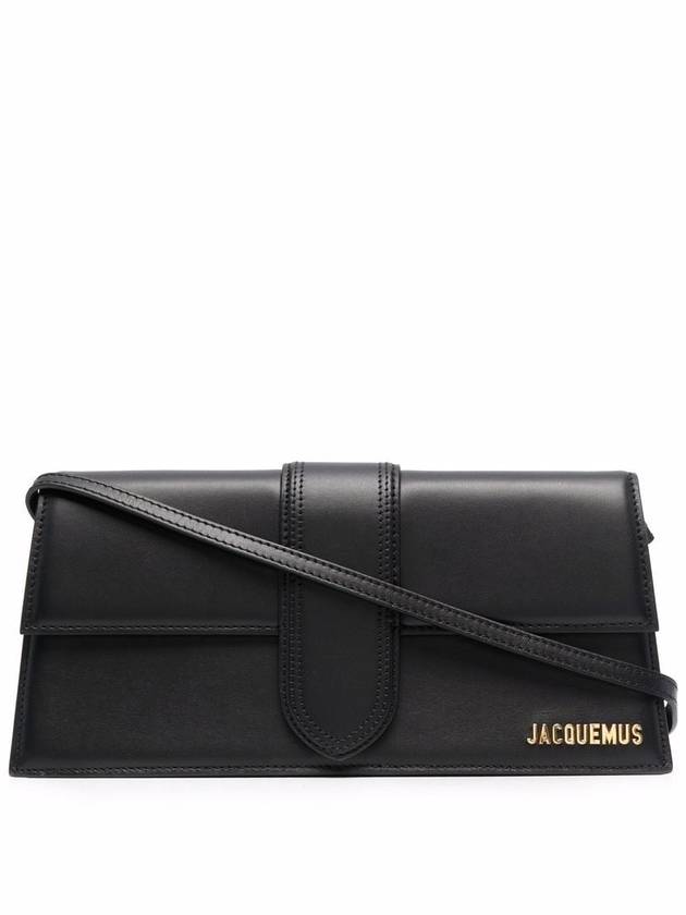 Le Bambino Long Flap Shoulder Bag Black - JACQUEMUS - BALAAN 2