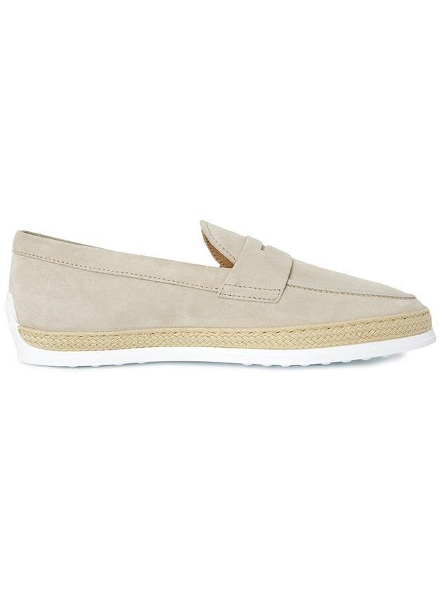 Suede Penny Loafer Beige - TOD'S - BALAAN 1